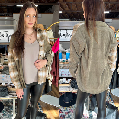 Lightweight Colorblock Shacket