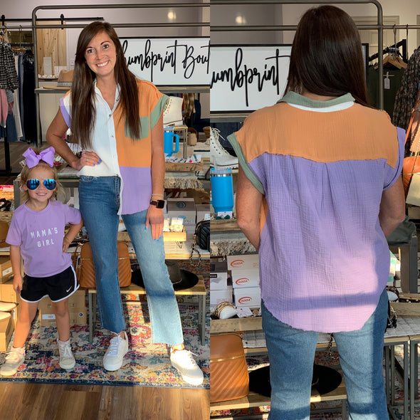 A Day To Remember Colorblock Top