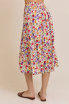 Penny's Floral Midi Skirt