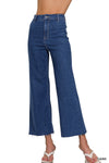 High Waist Wide Leg Stright Denim Pants
