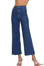 High Waist Wide Leg Stright Denim Pants