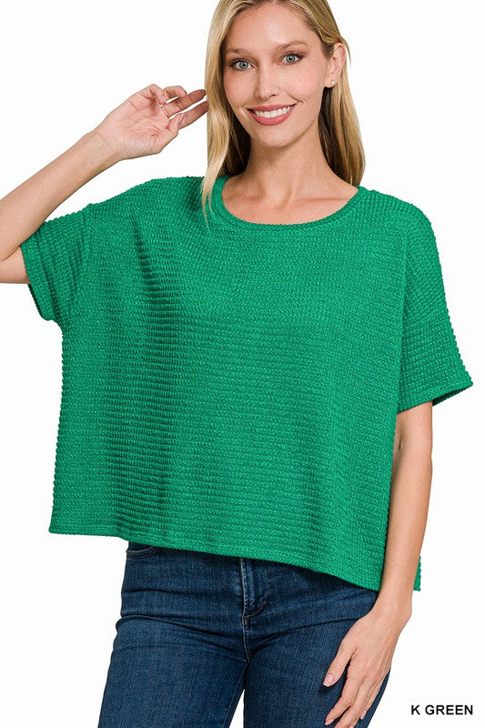 Jane's Drop Shoulder Jacquard Sweater