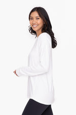 Soft and Cozy Brushed Crew Neck LS Top