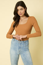 Long Sleeve Square Neck Bodysuit