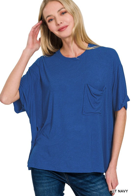 Ruby's Ribbed Round Neck Tee