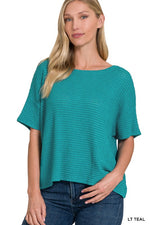 Jane's Drop Shoulder Jacquard Sweater