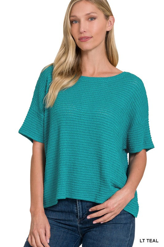 Jane's Drop Shoulder Jacquard Sweater