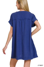 Victoria's V-Neck Double Gauze Dress