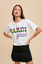 Mardi Gras Sequin Tee