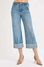 The Leah Tummy Control Cuff Denim