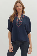 Christmas Plaid Blouse