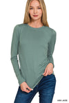 Any Day Long Sleeve Round Neck Tee