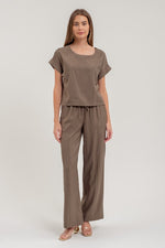 Holly's Round neck Pocket Top