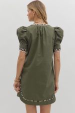 Wild Love Puff Sleeved Dress