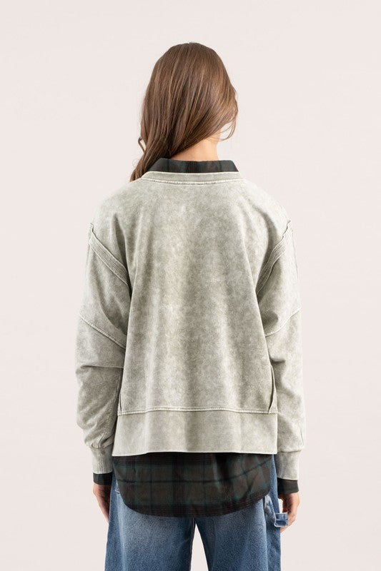 Crewneck Washed Pullover