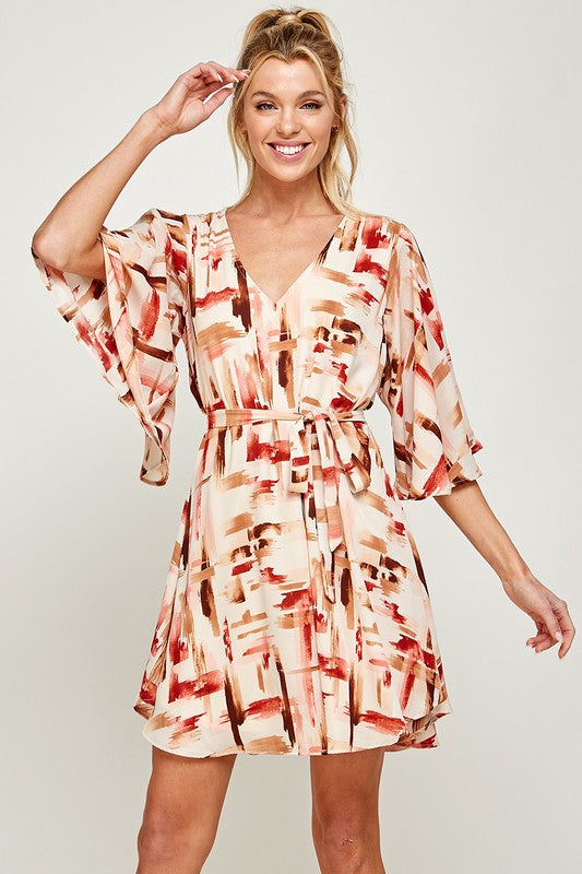 Patricia's Print Mini Dress