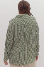 Festive Satin Button Top