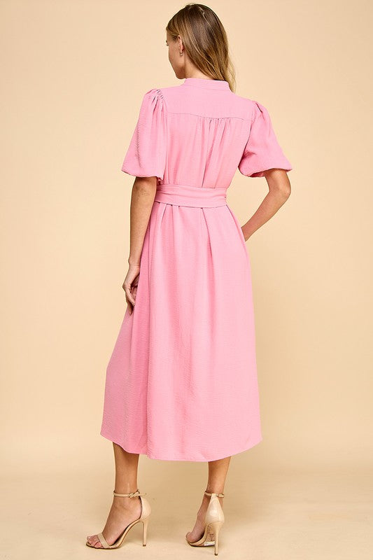 Beautiful Thoughts Bell Sleeved Midi Dress