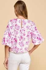Darling Days Floral Print Blouse