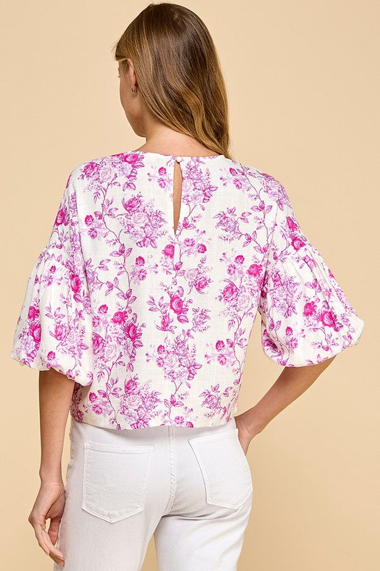 Darling Days Floral Print Blouse