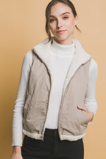 Reversible Fleece Vest With Side Pockets