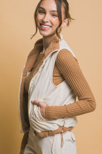 Reversible Fleece Vest With Side Pockets