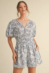 Hailey's Balloon Sleeve Romper