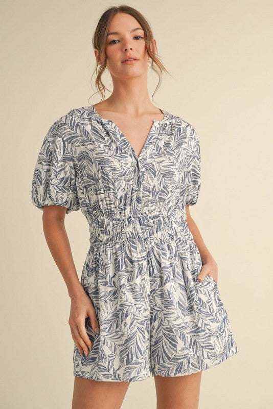 Hailey's Balloon Sleeve Romper