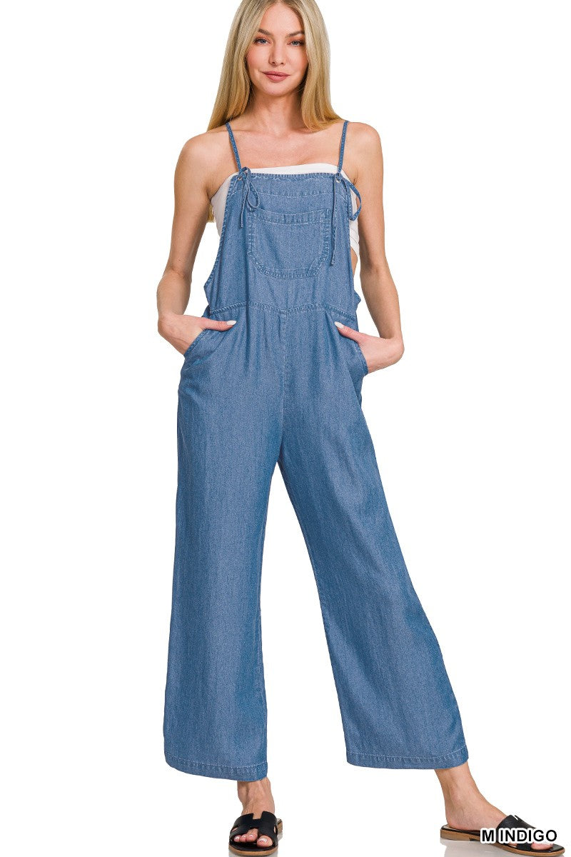 Chambray Enzyme Washed Jumpsuit