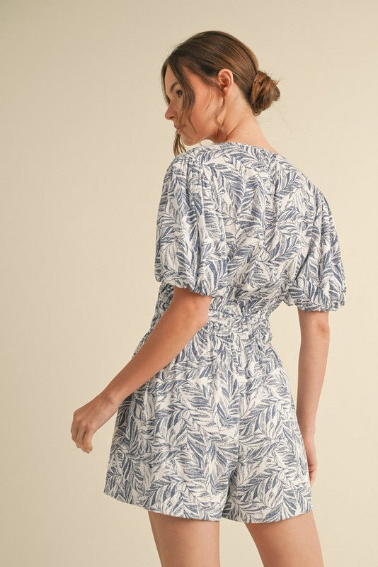 Hailey's Balloon Sleeve Romper