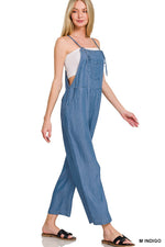 Chambray Enzyme Washed Jumpsuit