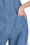 Chambray Enzyme Washed Jumpsuit