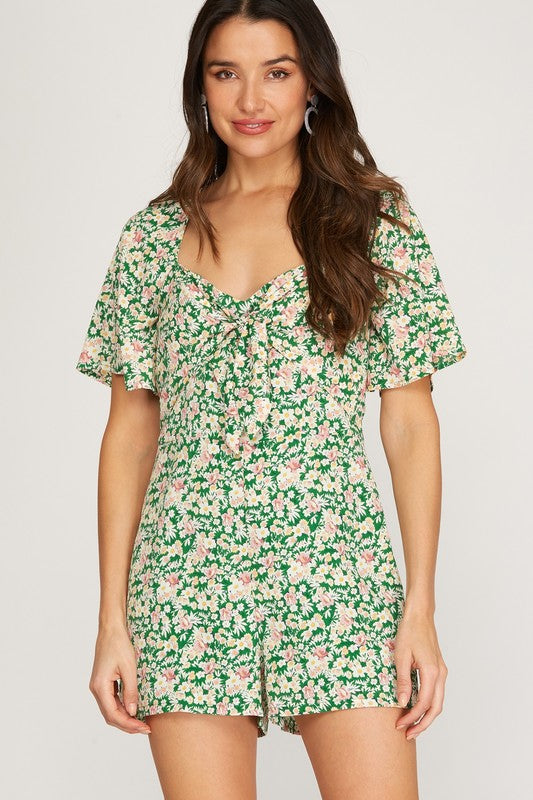 Me Time Floral Romper