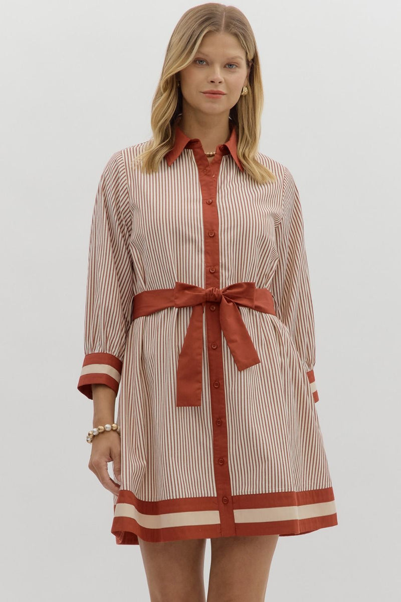 I Know a Place Striped Mini Dress