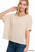 Jane's Drop Shoulder Jacquard Sweater