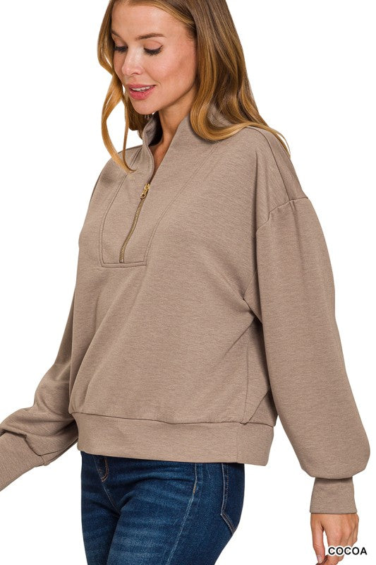 Alaina's Scuba Half Zip Pull Over