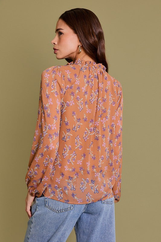 Floral Long Sleeve Blouse