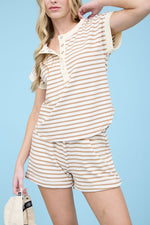 Heather's Elastic Waist Knit Mini Shorts