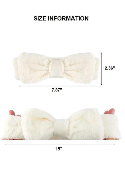 Soft Bow Spa Headband