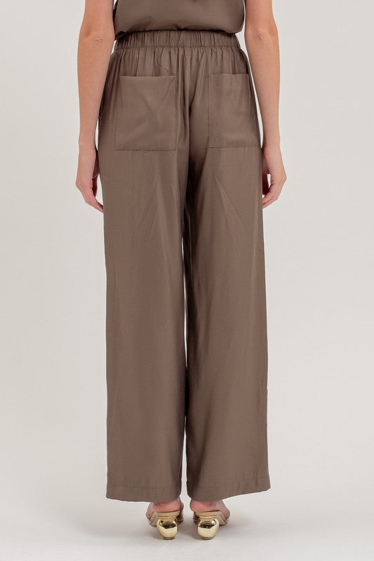 High Waist Drawstring Pants