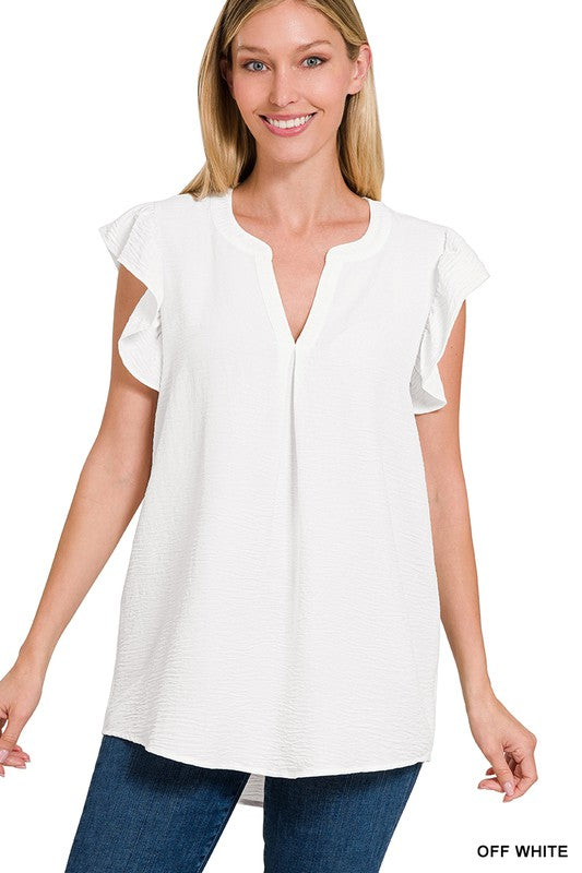 Stronger Together Ruffled Tank