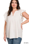 Stronger Together Ruffled Tank