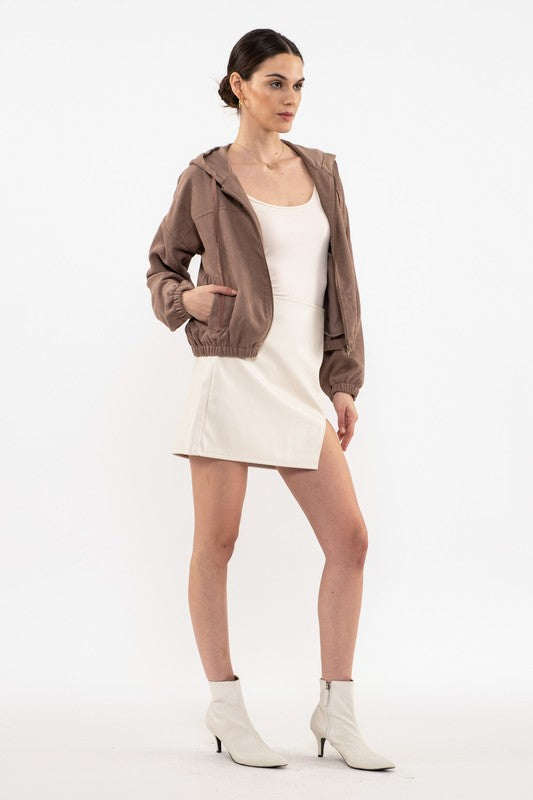 Corduroy Zip Up Jacket