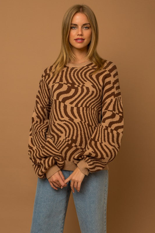 Tiger Stripes Stretchy Sweater
