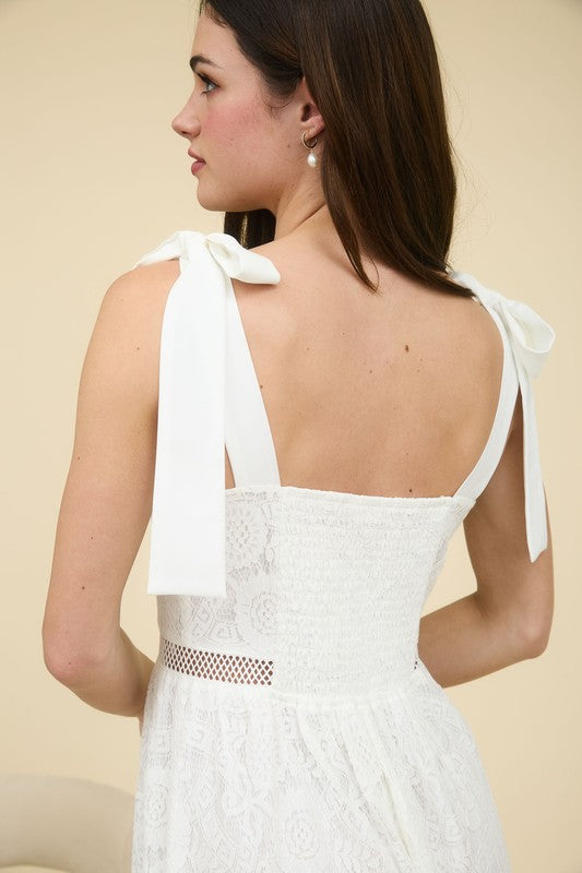 As You Please Lace Maxi Dress