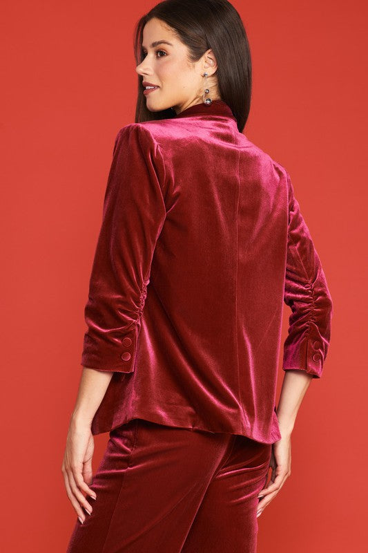 Back to Reality Velvet Blazer