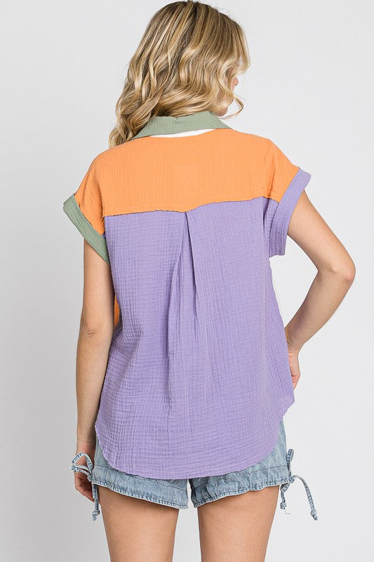 A Day To Remember Colorblock Top