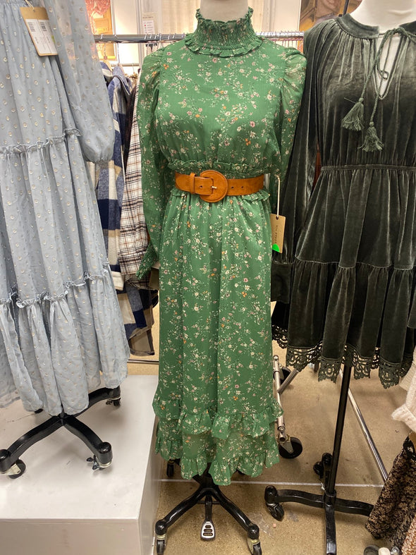Wise Words Mockneck Midi Dress