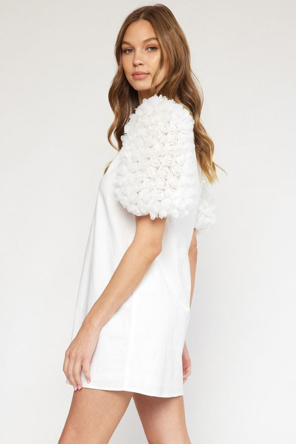 3D Statement Sleeve Dress
