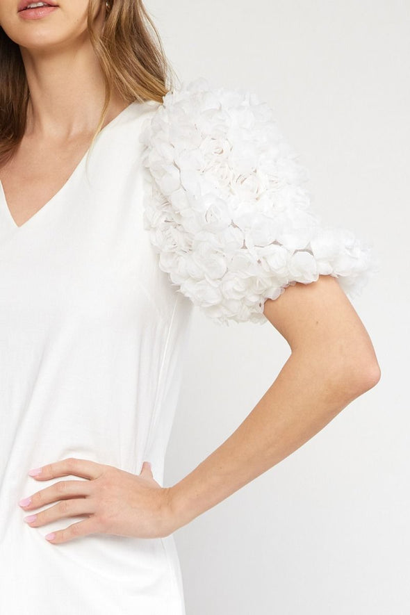 3D Statement Sleeve Dress